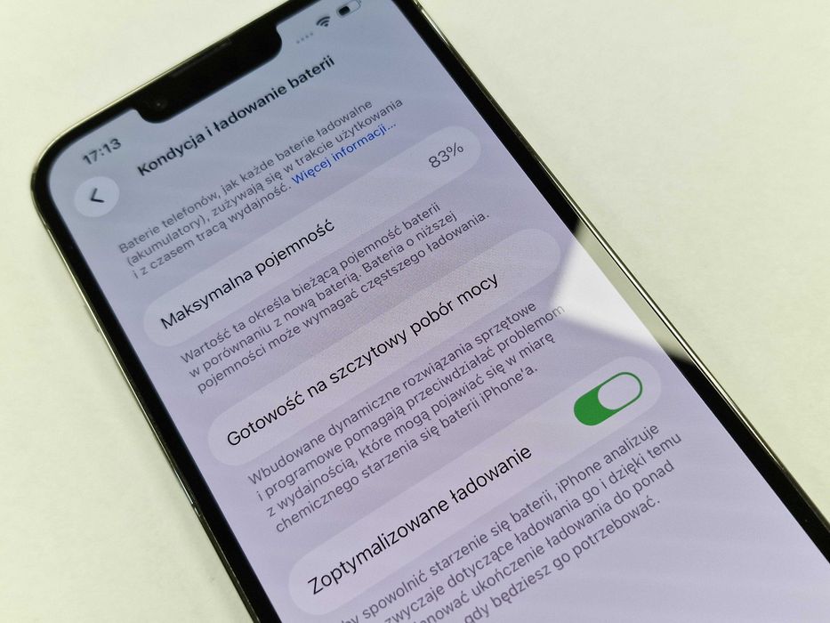 Iphone 13 PRO 256GB/ Graphite/ Bat 83%/ Grade A-/ Gwarancja + ładowark