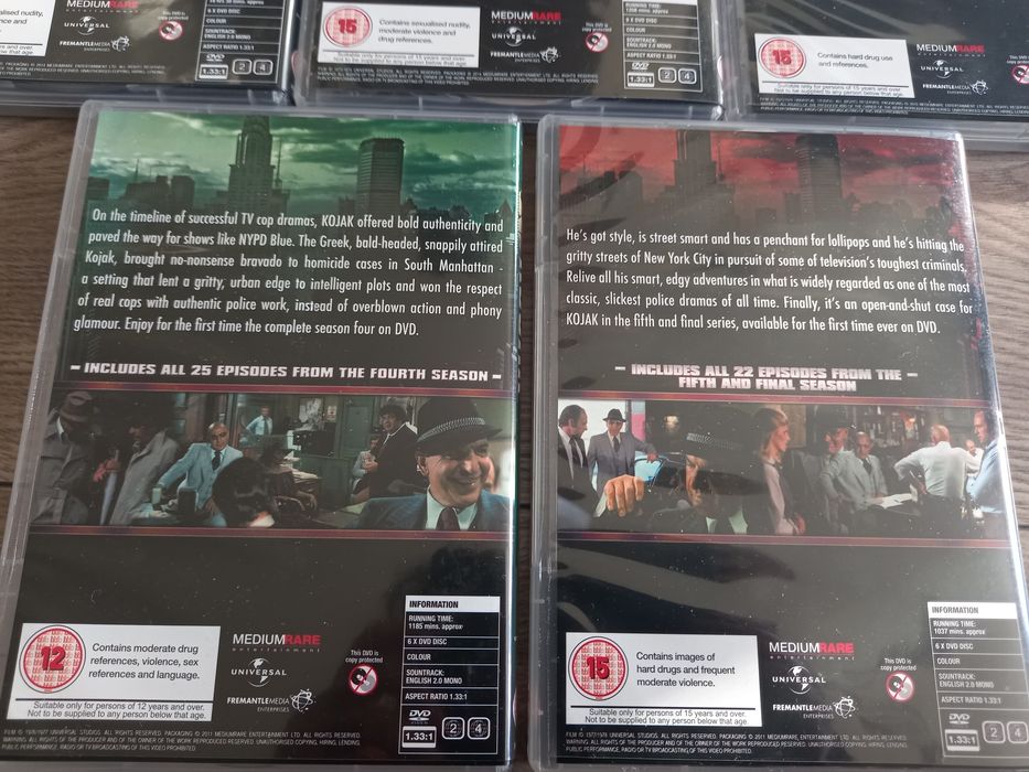 Kojak serial 5 sezonów dvd