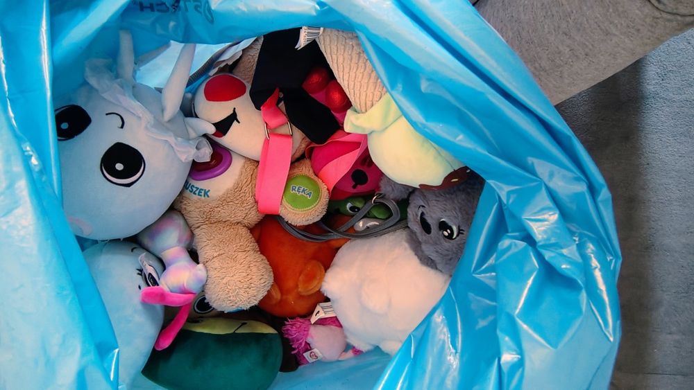 Oddam duży worek pluszaków za słodycze