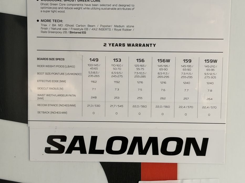 Salomon Huck knife Pro 156W (nova)