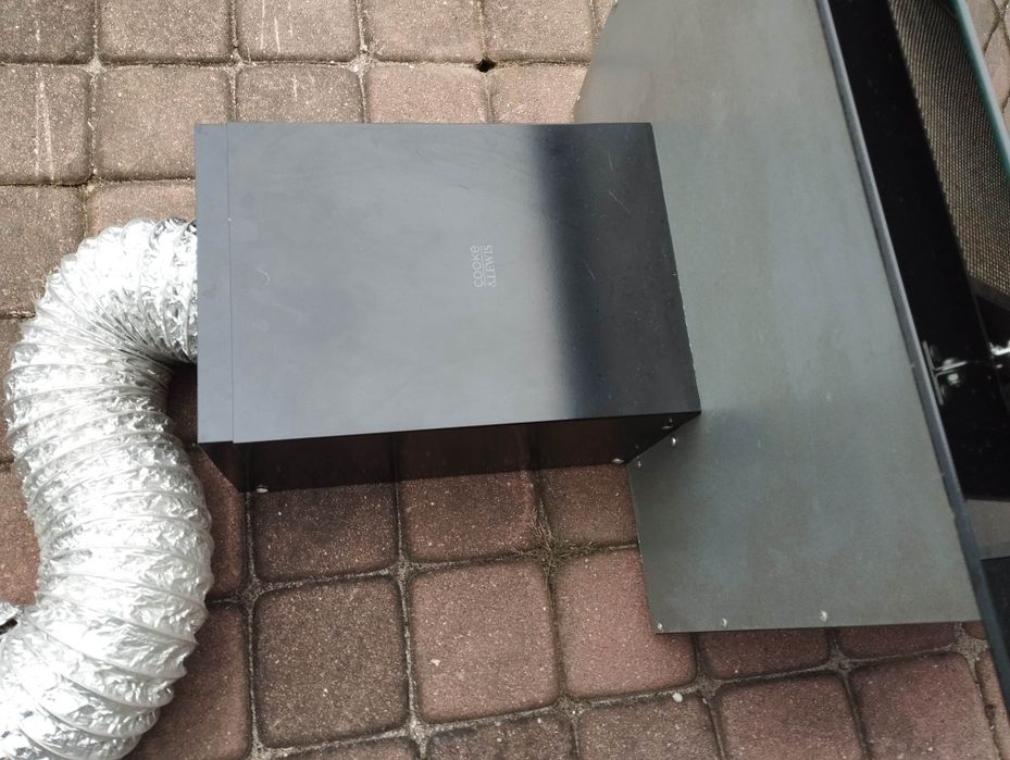 Cooke&Lewis Okap Kominowy 60 Cm Szklany Czarny