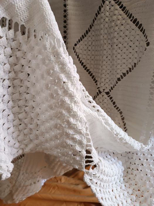 Colchas/toalhas de renda