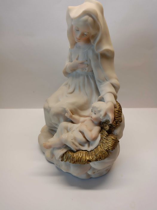 Duża figura Matka Boża z dzieciątkiem Jezus Capodimonte G.Armani