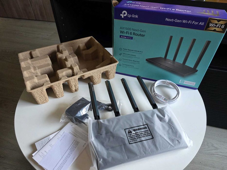 Router TP-Link Archer AX12 Wi-Fi 6 — Como Novo, Caixa Original