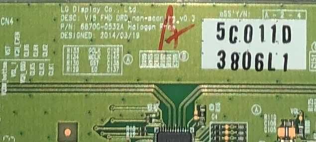 Peças LG 43LK5900PLA EAX67264.001 EAX67.703503 -. 6870C-0532A Testada