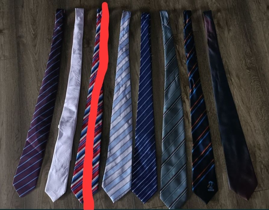 Krawaty w paski zestaw