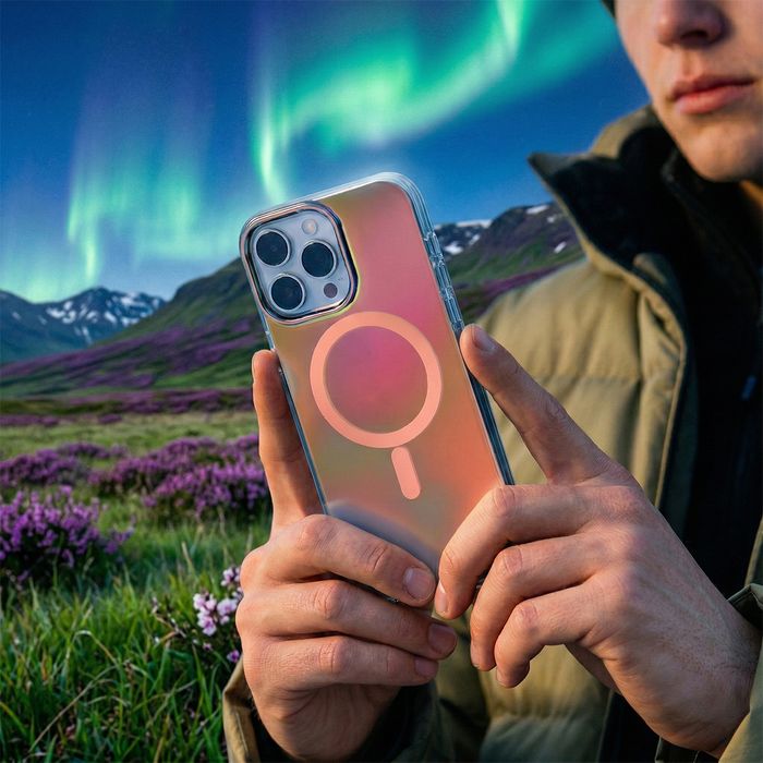 Tecto Shield nakładka Aurora do iPhone 16 Pro Max 6,9" różowa