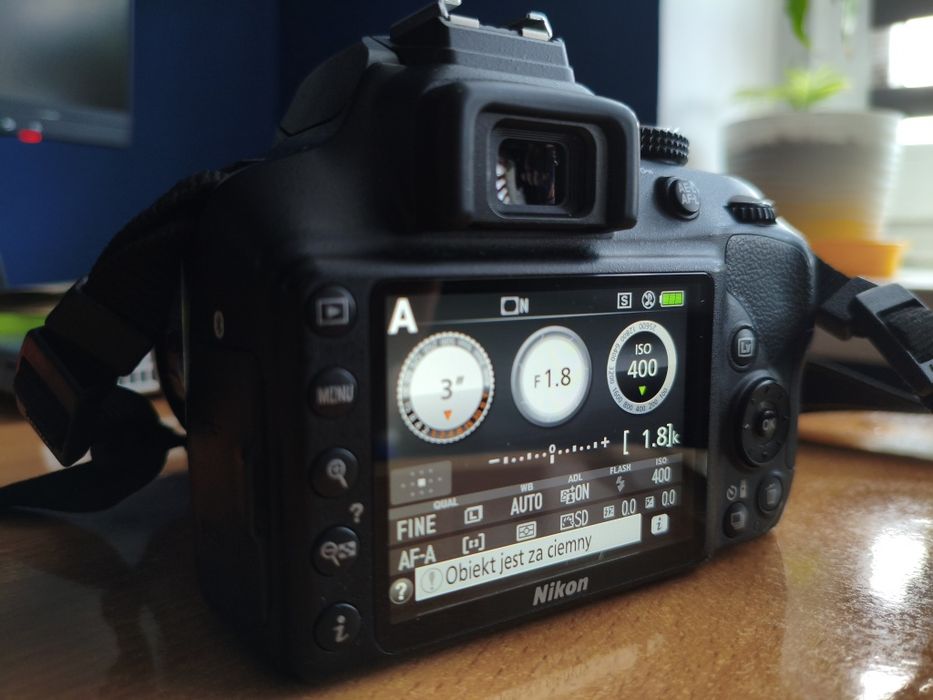 Nikon D3400 2obiektywy