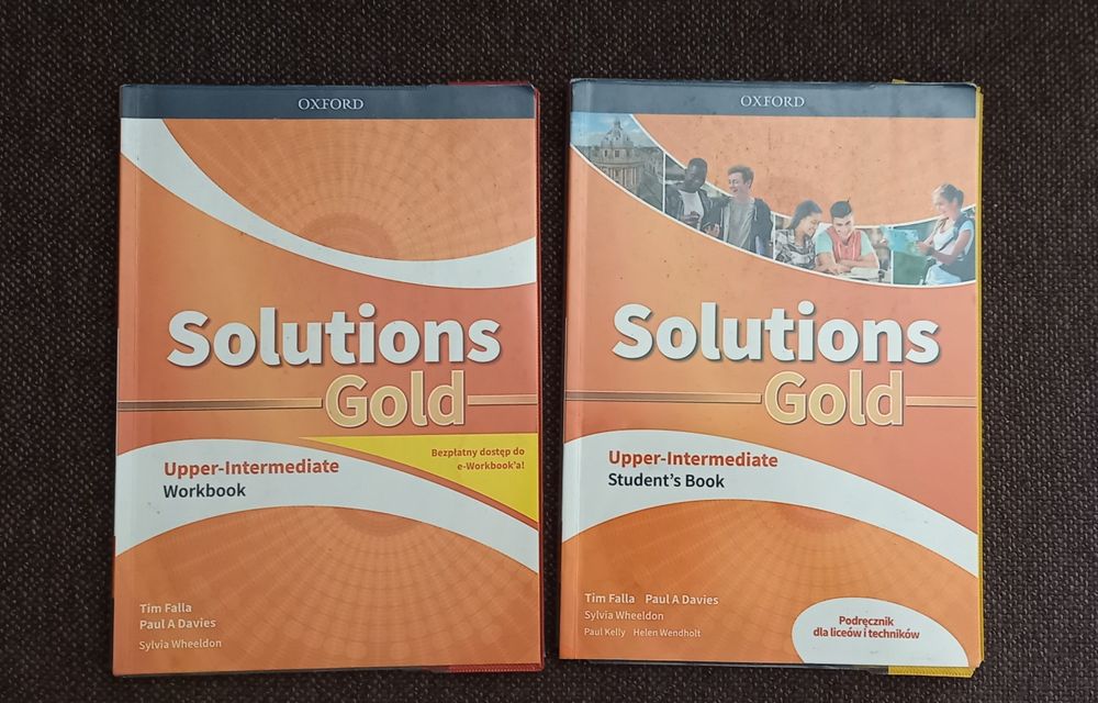 Podręcznik+ćwiczenie język angielski Solutions Gold