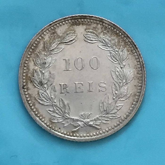 100 Réis 1898 D. Carlos I - prata
