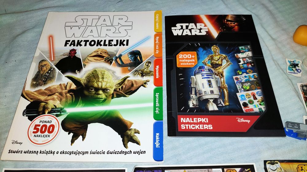 Zestaw dla fana Star Wars naklejki minizestaw karta gadżety na prezent