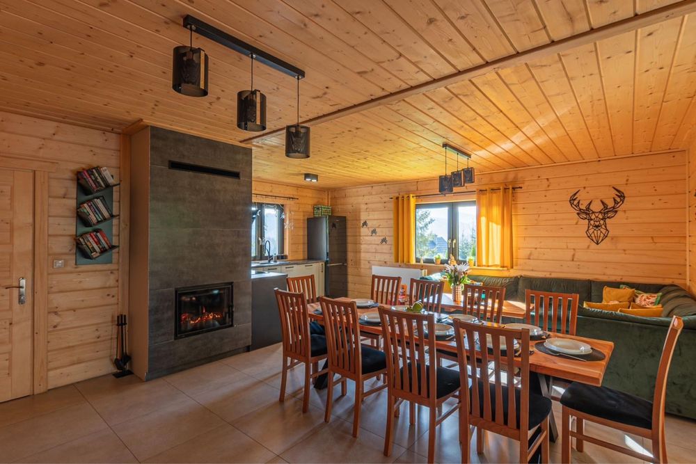 Domek „FOREST” 12 osób  Sauna | Jacuzzi | Balia |