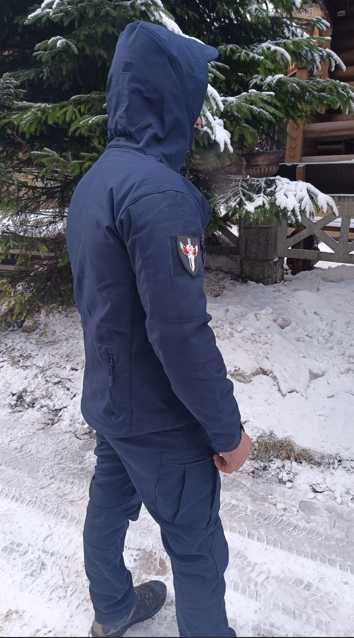 Костюм чоловічий синій softshell на флісі