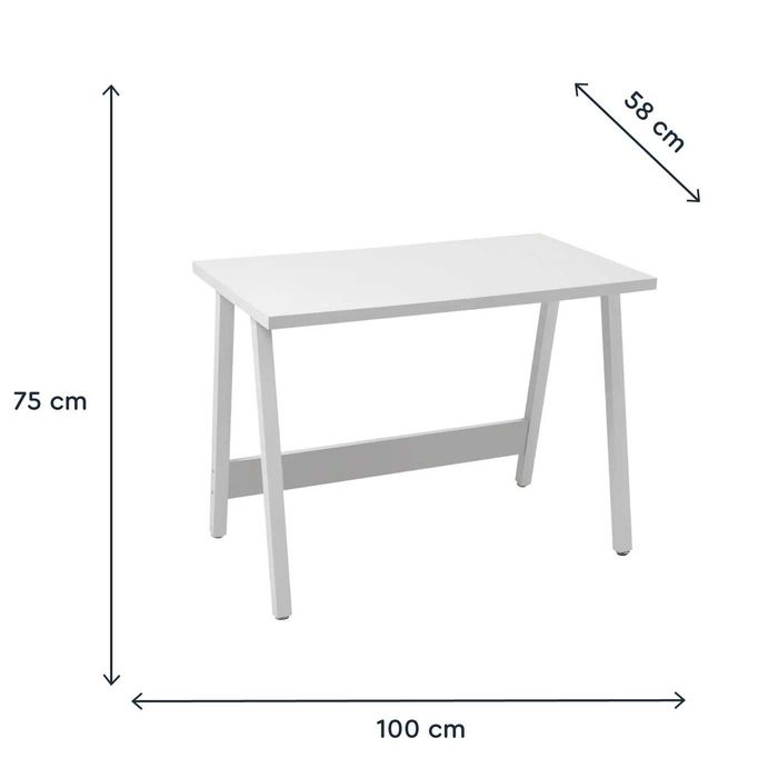 Secretária branca Kasa NOVA (EMBALADA)