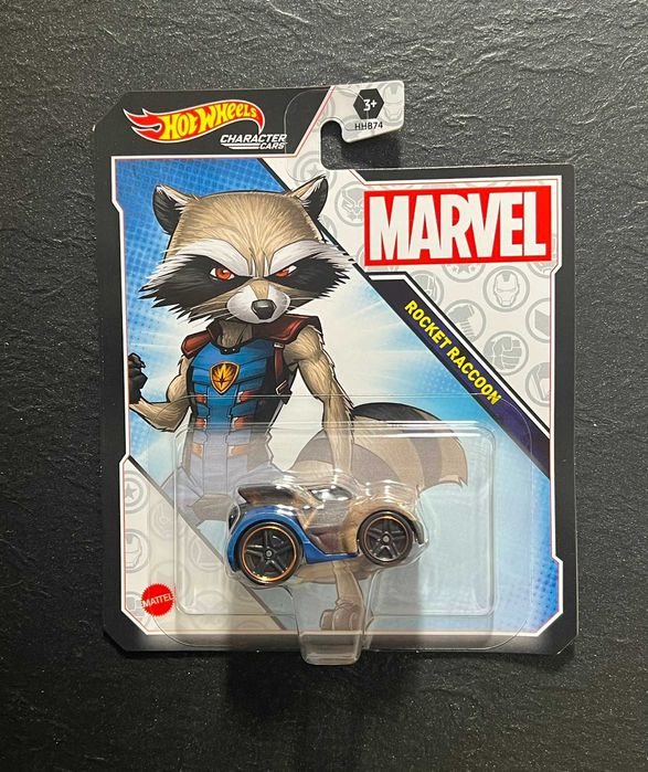 Hot Wheels Character Cars Marvel Rocket Raccoon HHB96