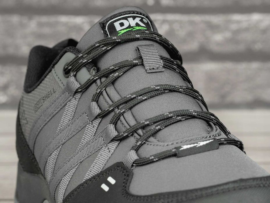 Szare Buty Męskie Trekkingowe DK Soft Shell 41-46