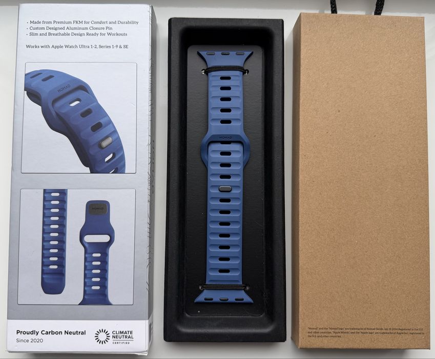 Ремінець Apple Watch Nomad Sport Band Naval Blue 46mm/49mm  Оригінал