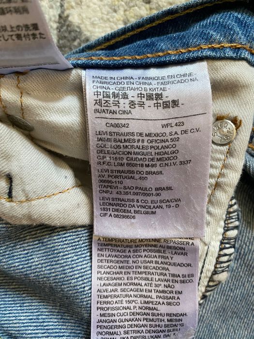 Spodnie Jeansy Levis  502 niebieskie