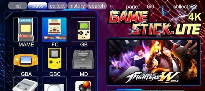 Cartão de memória 64GB com 10000 jogos para consola retro Game Stick 4K Lite