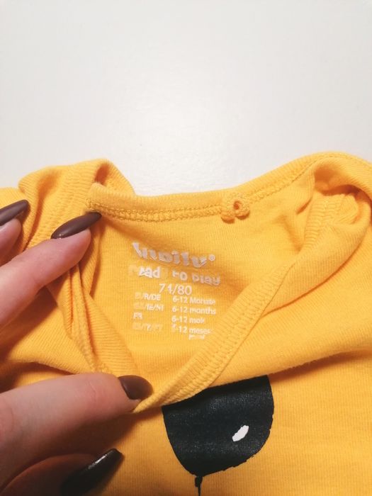 Pack de 2 Bodies Amarelos de Bebé