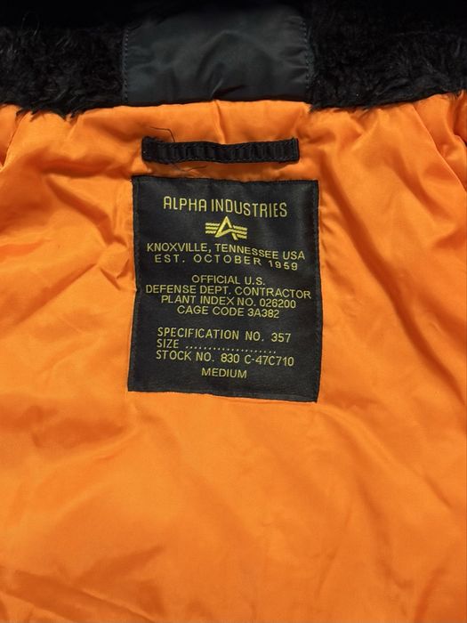Бомбер Alpha industries N-2b b-15 зимний bomber