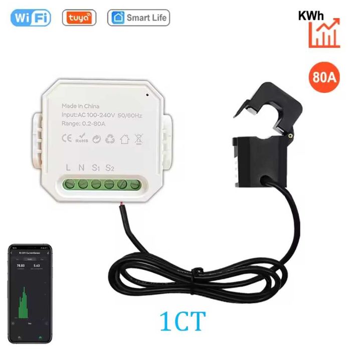 Розумний лічильник електроенергії Tuya WiFi Energy Meter