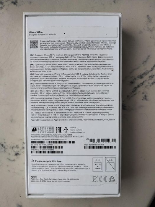 Iphone 16 pro 128 gb, stan idealny!