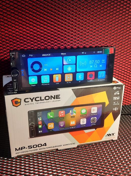 Автомагнітола Cyclone MP-5004 Android auto/ Carplay