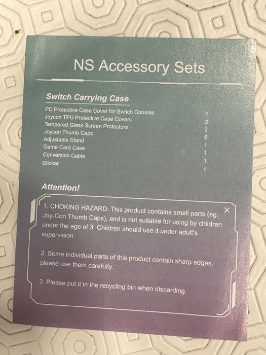 Kit de Acessórios Nintendo Switch + Mala de Transporte
