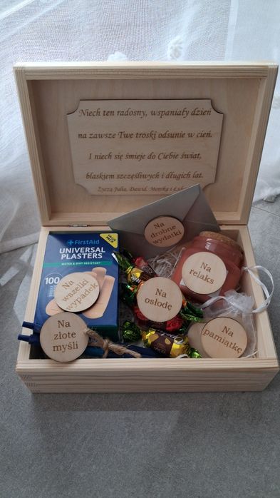 Pudełko prezentowe z grawerem