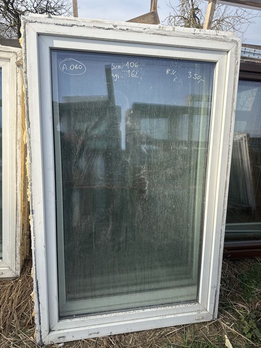 8x okno plastikowe 105x160 (pcv biale) rozwierno uchylne kamienica ru