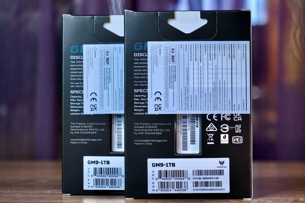 SSD Acer Predator GM9 1 TB 1 шт. NEW!