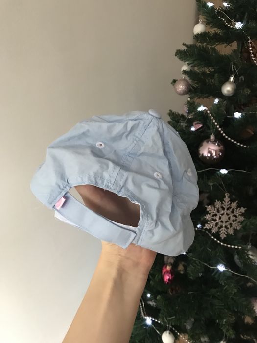 Czapka z daszkiem błękitna damska