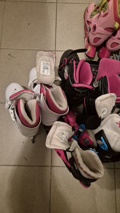 Zestaw łyżwy rolki buty narciarskie