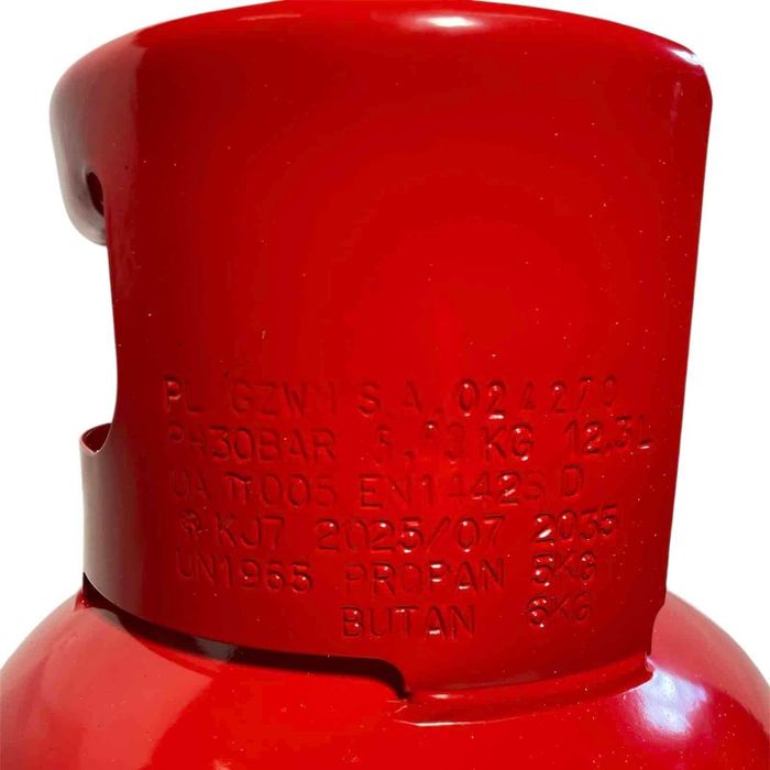 Металевий газовий балон Safegas 12.3л (вентиль із запобіжним клапаном)