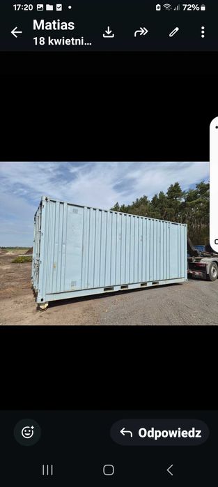 Kontener hakowy kryty