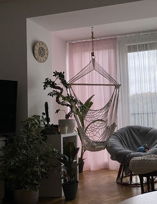 Fotel wiszacy w stylu boho