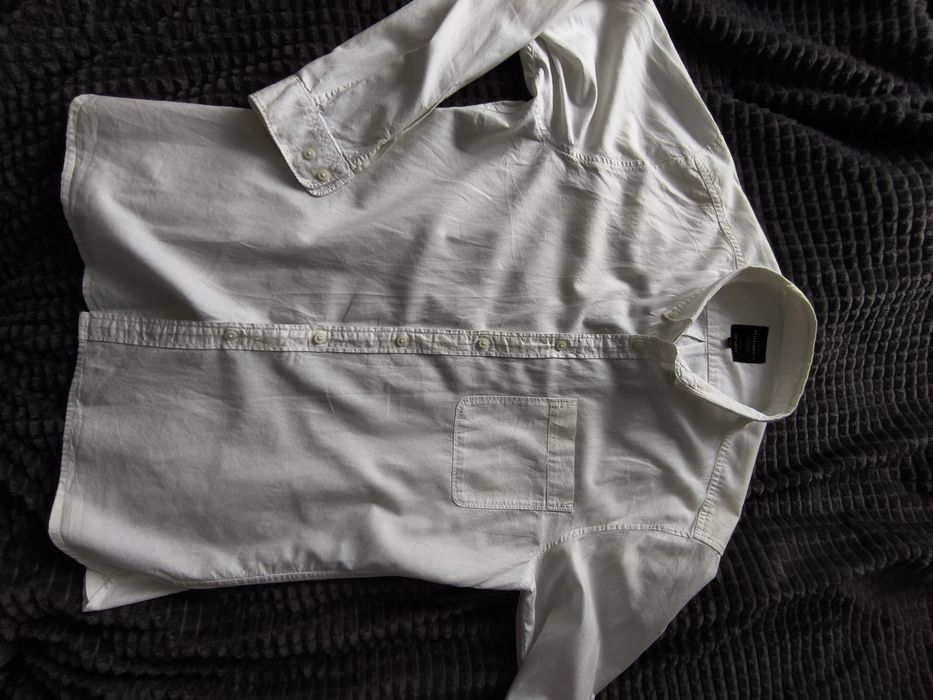 Męska Koszula Długi Rękaw Reserved XXL Biała Elegancka