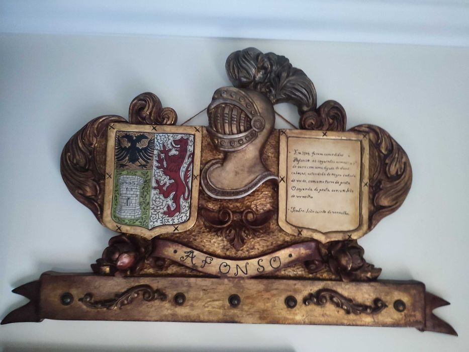 Brasão com emblema para parede