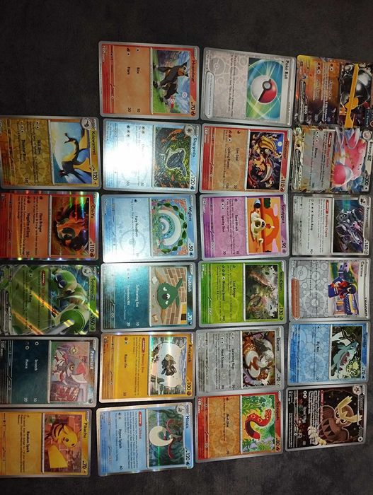 Karty Pokemon TCG duży zestaw.