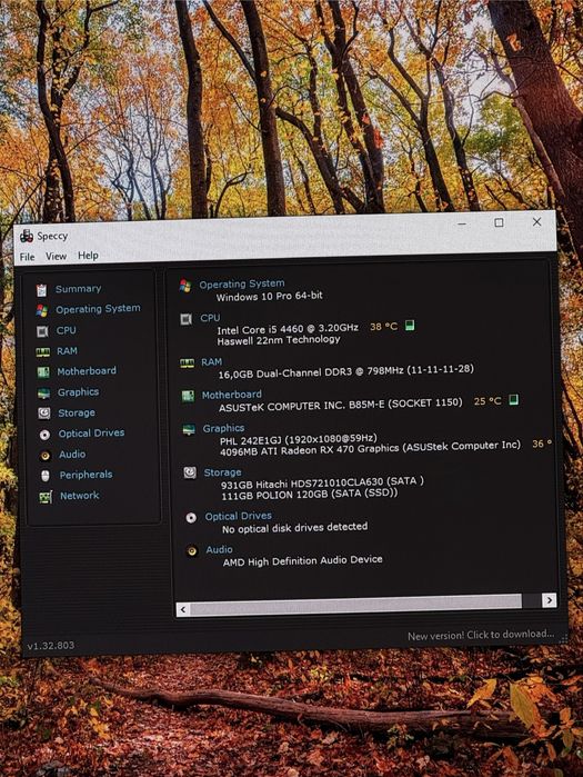 Komputer Gamingwy RX470 4GB 16gb Ram 1TB HDD i5 4460
