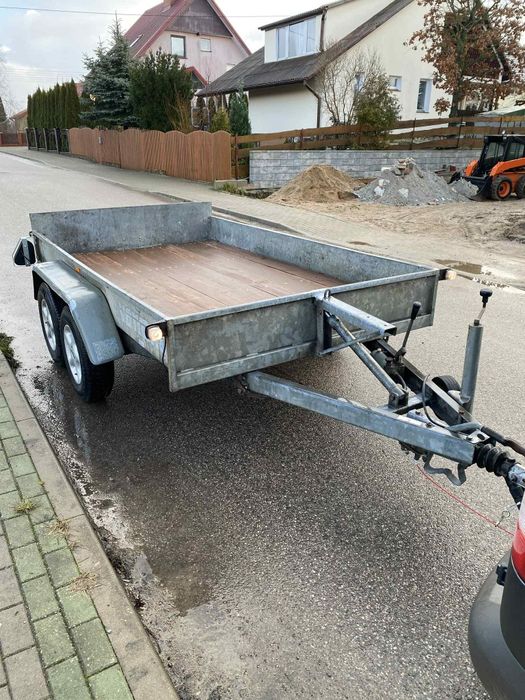 Przyczepa uchylna Variant 2000dmc, pod mini koparkę