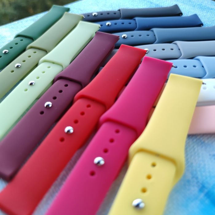 Ремінець силіконовий для смарт годинників, ремешок amazfit bip та інші