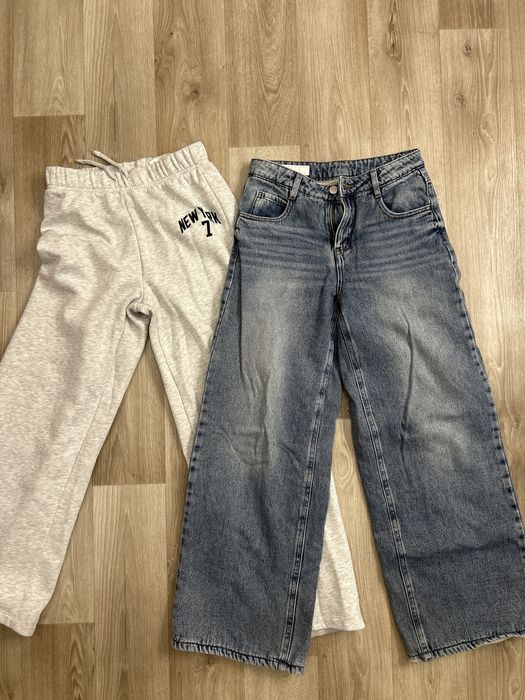 Джинси zara на флвсі та штани zara на флісі 13-14 років