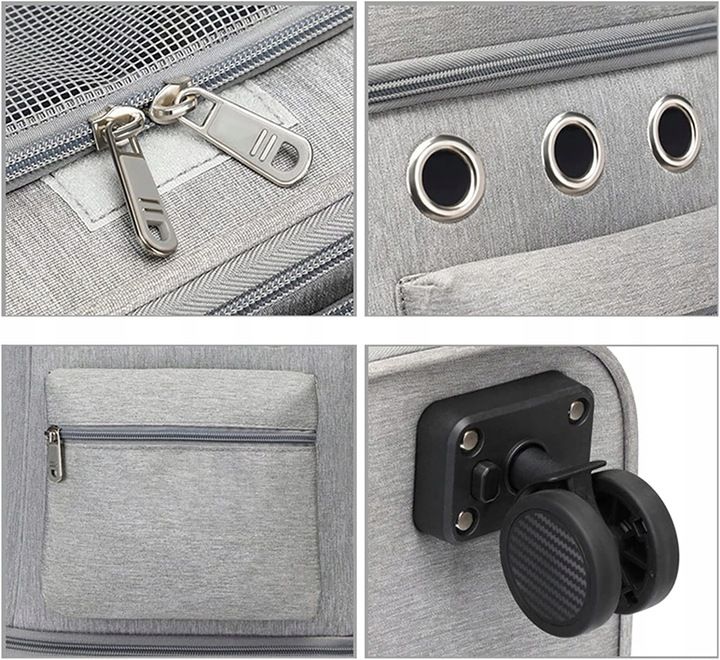 Podwójny Transporter Dla Psa Kota Na Kołach Plecak Wózek Dublo