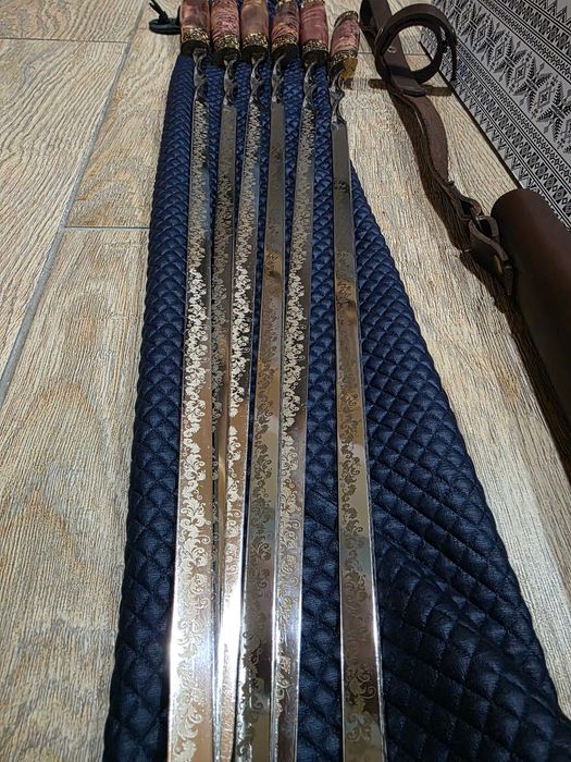 Набір шампурів 6 шт. (ручна робота), 4300 грн.