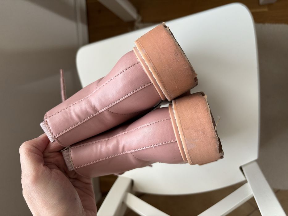 H&M 28 Botki różowe przejsciowe dla dziewczynki