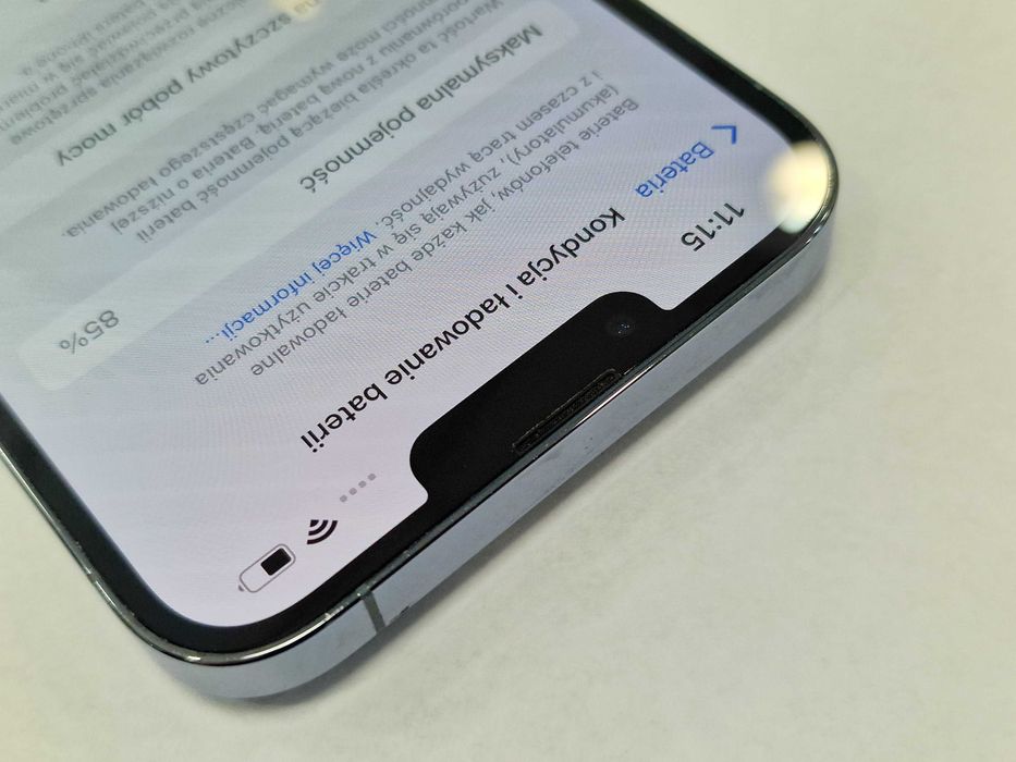 Iphone 13 PRO MAX 256GB/ Sierra Blue/ Bat 85%/ Grade A- + ładowarka