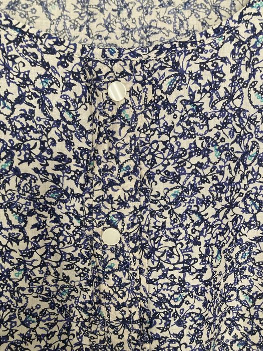 Tunika niebieska w kwiaty, rękaw ¾, Tchibo, rozm 38