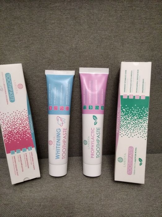 Зубная паста для десен/отбеливающая/Ливеста